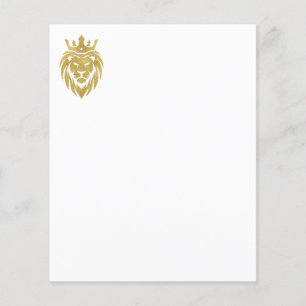 Lion Avec Couronne - Style Or 3