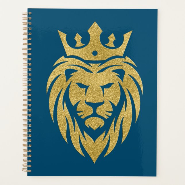 Lion Avec Couronne - Style Or 3 (Devant)