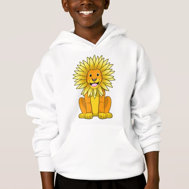 Lion avec Fleur de tournesol (Devant)