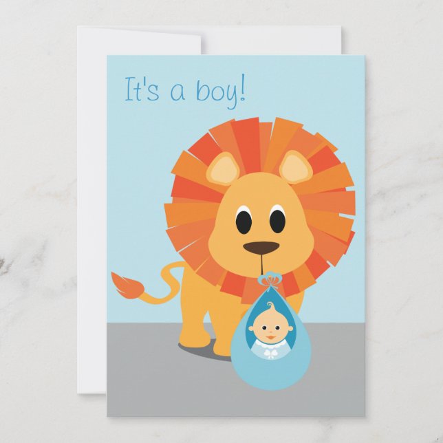 Lion & Baby - C'est un garçon ! (Devant)