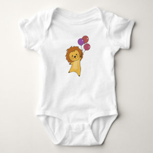 Lion Ballons vole vers le haut de mignons animaux 