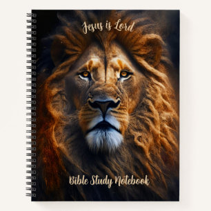 Lion Carnet personnalisé Jésus est Seigneur