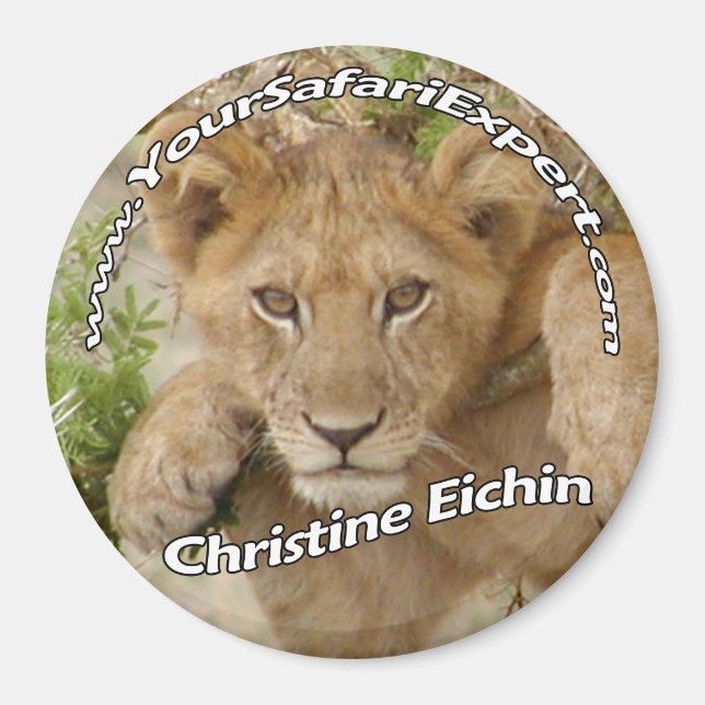 Lion Cub Magnet / Nom Balise (supprimer ou modifie (Devant)