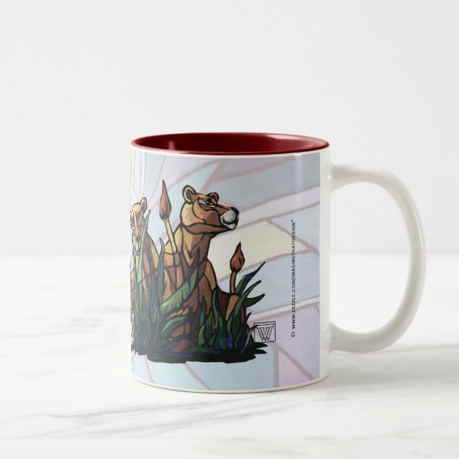 Lion Cubs Art Fier Mama Mug (Droit)