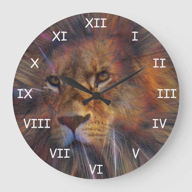 Lion dans la galerie Horloge ronde (Recto)