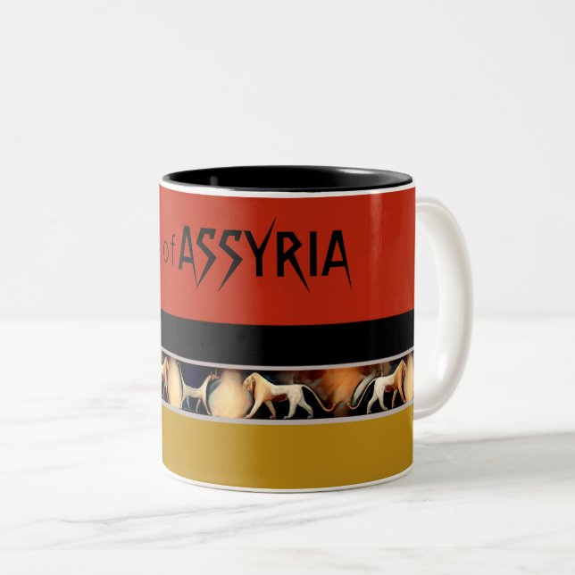 Lion d'Assyrie Mug (Devant droit)