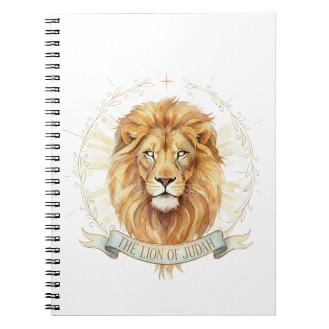 Lion de Juda Cahier Classique - Gras 6,5" x 8,75" (Devant)