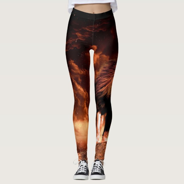 Lion de Juda - Jah Rasta - Power Leggings de Yoga (Devant)