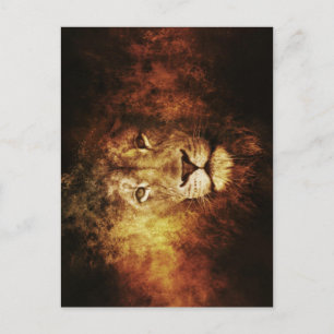 Lion de Juda - Jah Rastafari - Carte postale