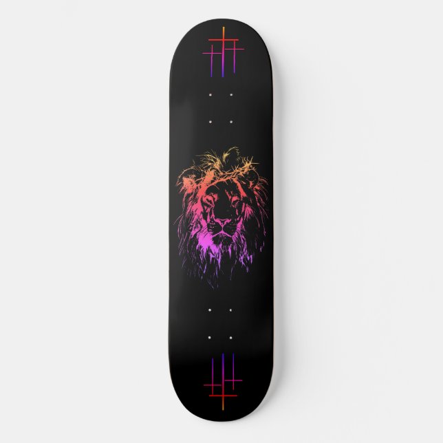 Lion de Judah de skateboard chrétien (Recto)