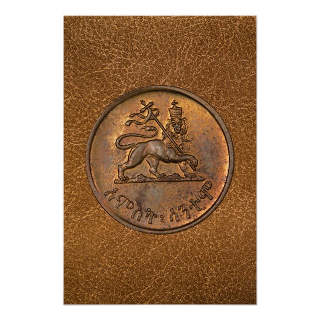 Lion de Judah Jah Rastafari Reggae Roots Affiche (Devant)