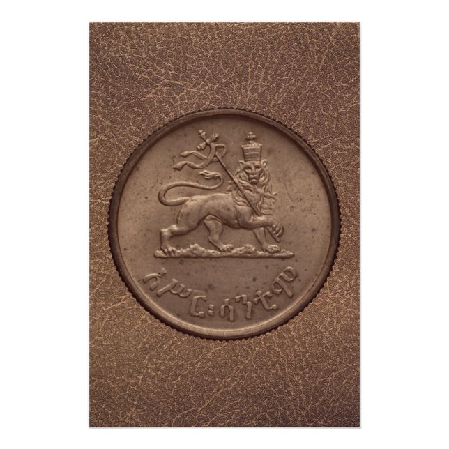 Lion de Judah Jah Rastafari Reggae Roots Affiche (Devant)