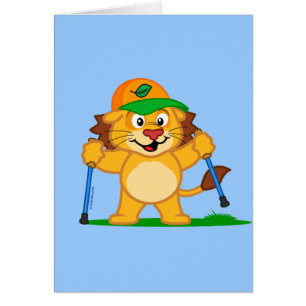 Lion de marche nordique