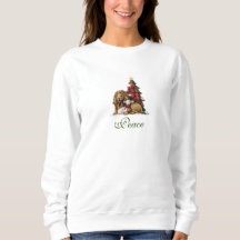 Lion de Noël et Sweatshirt de base des femmes d'ag