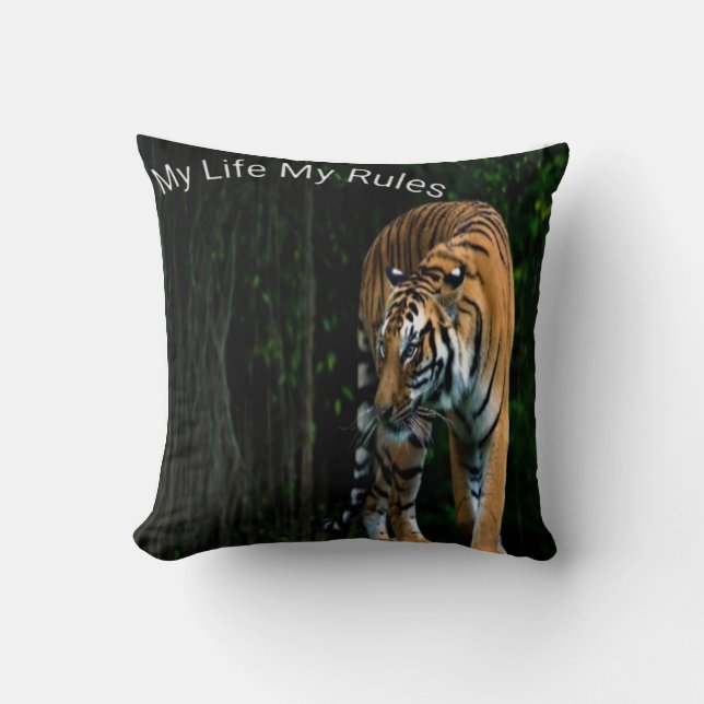 Lion doux et peluché Coussin d'impression (Recto)