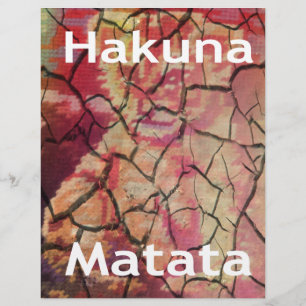 Lion Elégant Terre : Hakuna Matata Design textuel