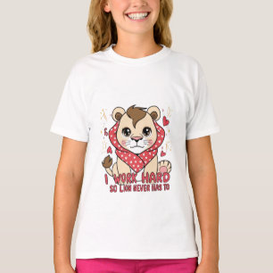 Lion Excitée - Joyeuse Jumping T-shirt Lion Cub