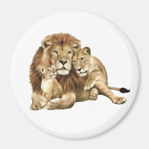 Lion Family Magnet
