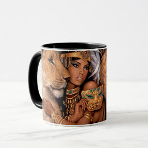 Lion Goddess Egyptian Princess Mug