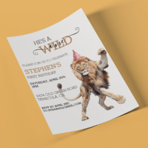 Lion Jungle Safari Wild un anniversaire