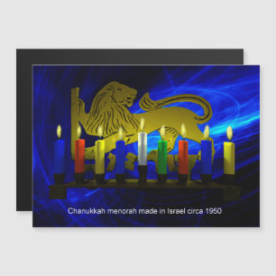 Lion Menorah en laiton de Chanukkah