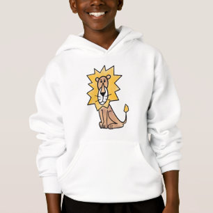 lion mignon dessin animé enfants rétro safari jung