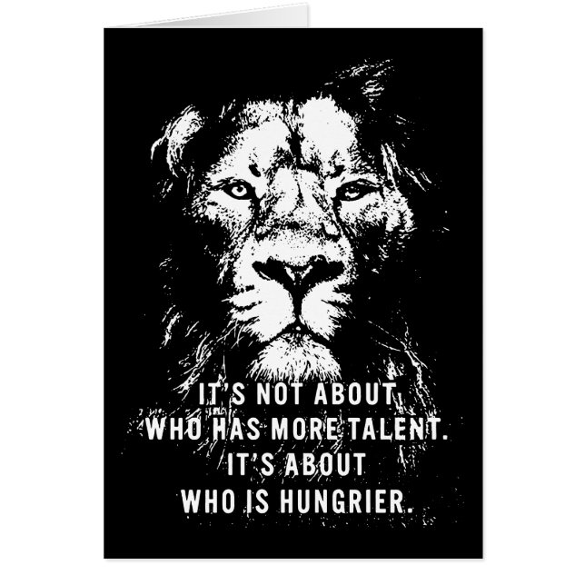 Lion - Mots Motivationnels - Inspiration (Devant)