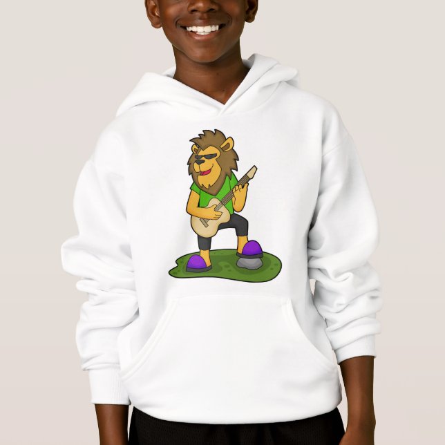 Lion musicien guitare (Devant)