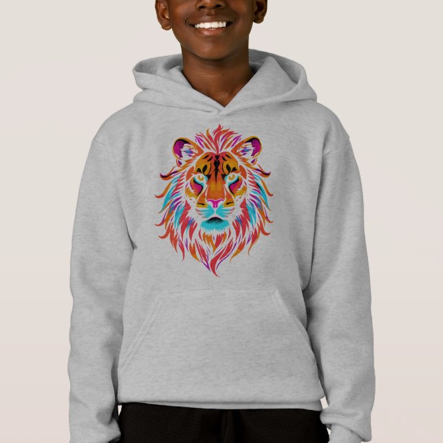 Lion néon majestueux (Devant)