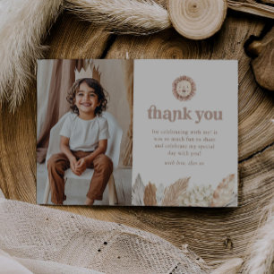 Lion Neutral Safari Paysage photo Carte de remerci