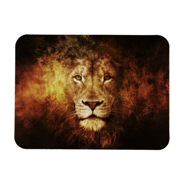 Lion of Judah - Rastafara - Reggae Rasta Magnet (Horizontal)