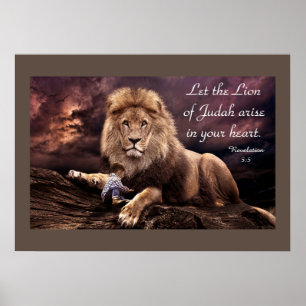 Lion of Judah Revelation 5:5 Poster