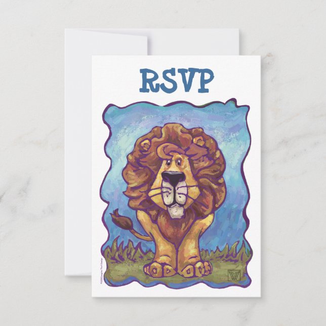 Lion Party Centre de coordination des cartes RSVP (Devant)