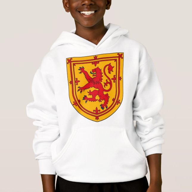 Lion rampant écossais sur un écu (Devant)