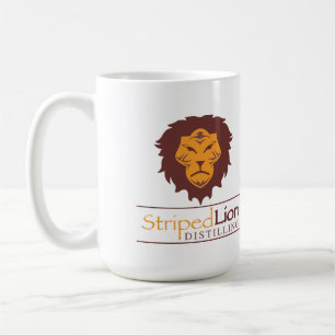 Lion rayé 15 oz de Mug - Peut être du rhum ou non