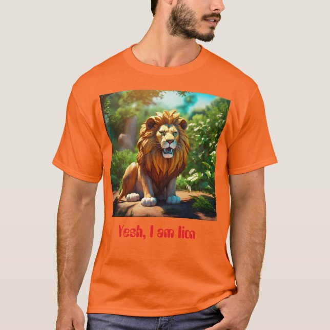 Lion : Roar of Agony T-Shirt Design (Devant)