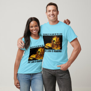 LION ROARING DE JUDAH, T-shirts CHRÉTIENS