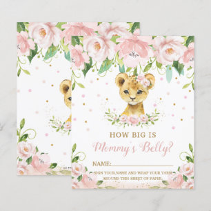 Lion rose Floral Quelle est la taille du jeu du ve