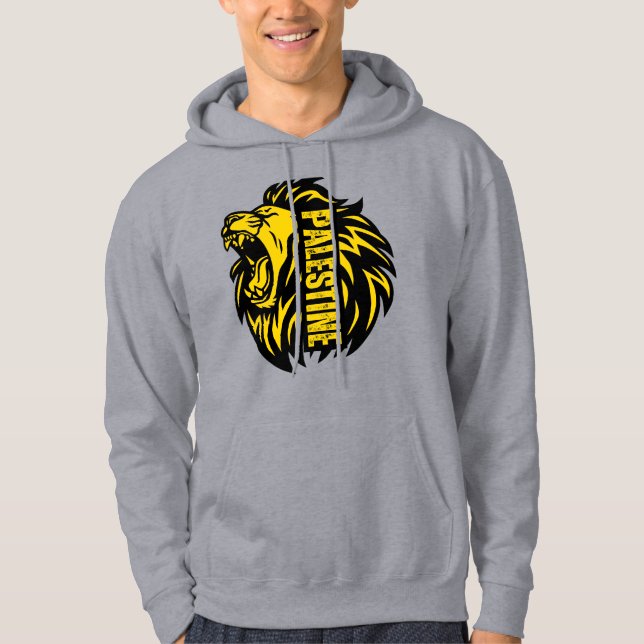 Lion rugissant Palestine Sweat - shirt à capuche - (Devant)