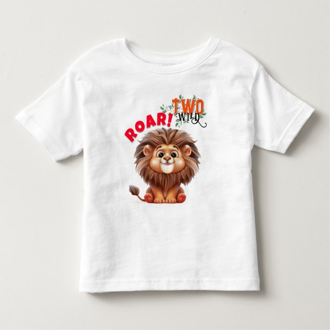 Lion Safari Deux T-Shirt Sauvage (Devant)