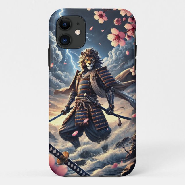 Lion Samurai Coque iphone (Dos)