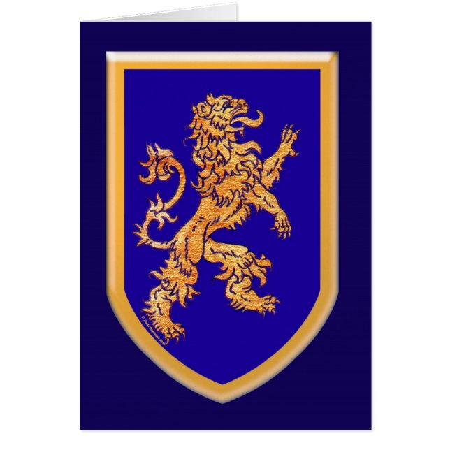 Lion sur le Bouclier bleu (Devant)