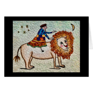 Lion Tamer Greeting Card
