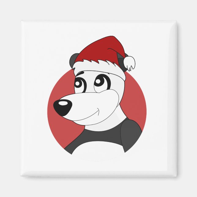 Lion tenant un aimant de ballon de football (Devant)