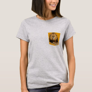 lion tshirt poche design mémoire cecil le lion