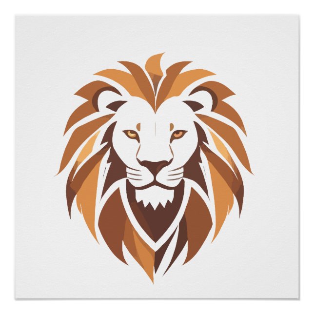 Lion Vector Art Animal Moderne Ville Urbaine Graph (Devant)