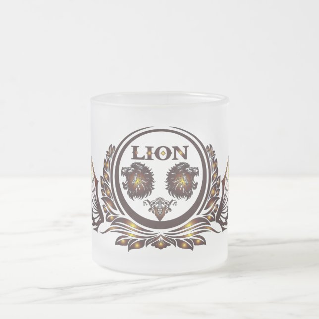 LION-Wing Glass Mug (Centre)