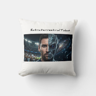 Lionel Messi Alien Chèvre - Coussin de lancer carr