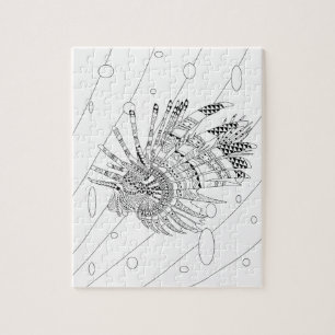 Lionfish Adult Coloring Puzzle