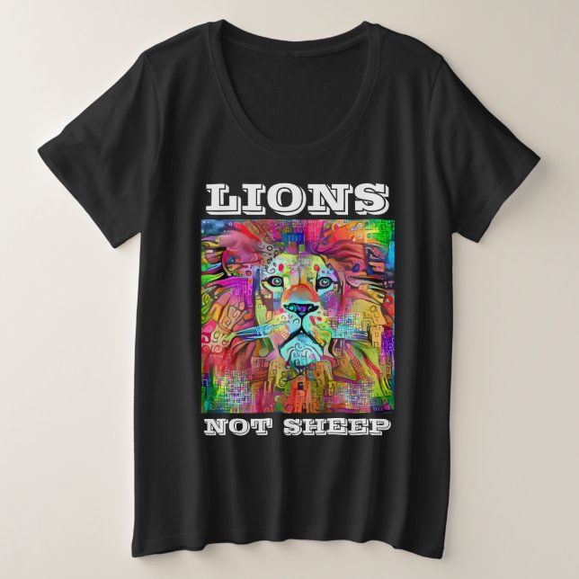 LIONS NE PAS SHEEP PATRIOT T-SHIRTS TEE - SHIRTS (Design devant)